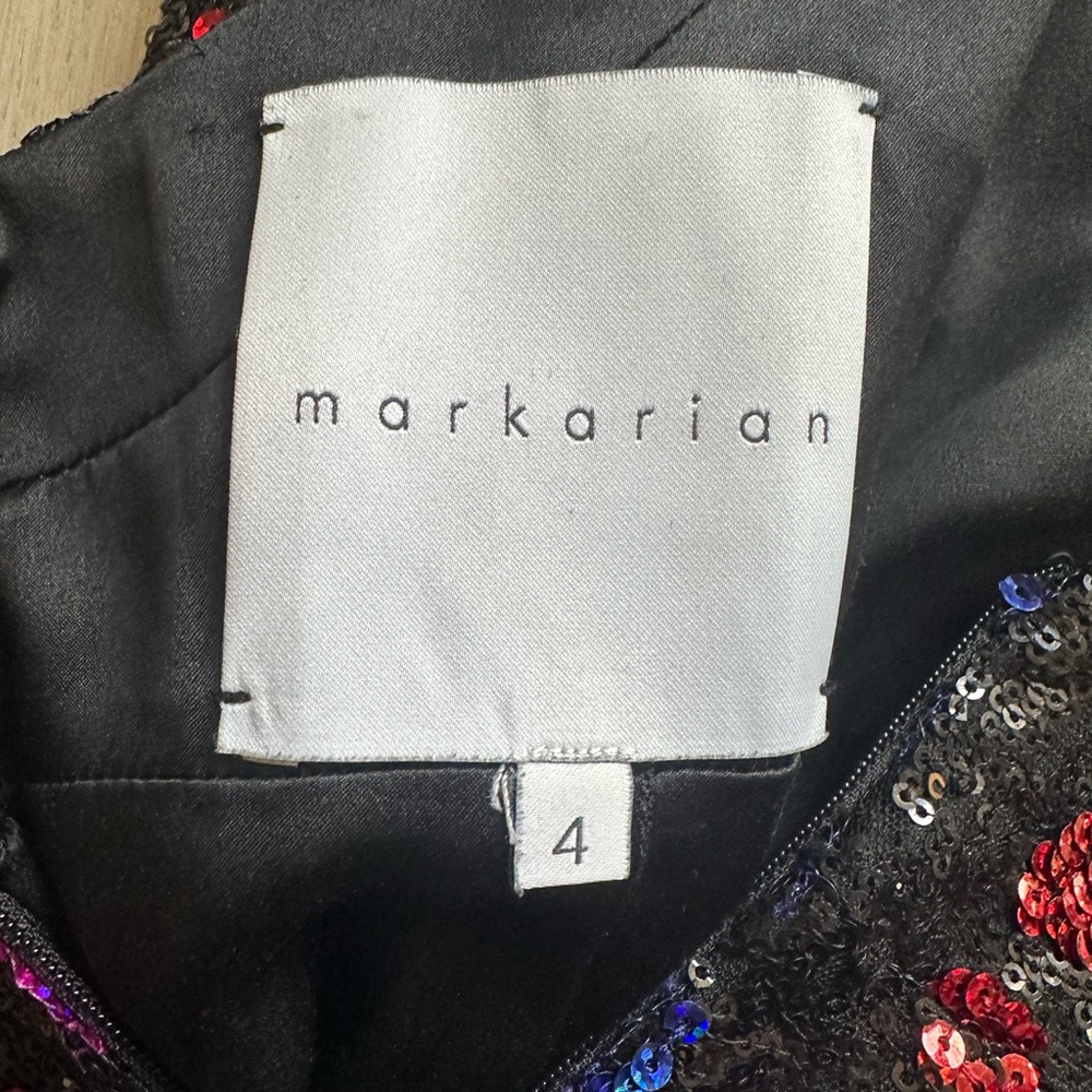 Markarian Gertrude Sequin Dress Size 4 - Picture 6 of 6